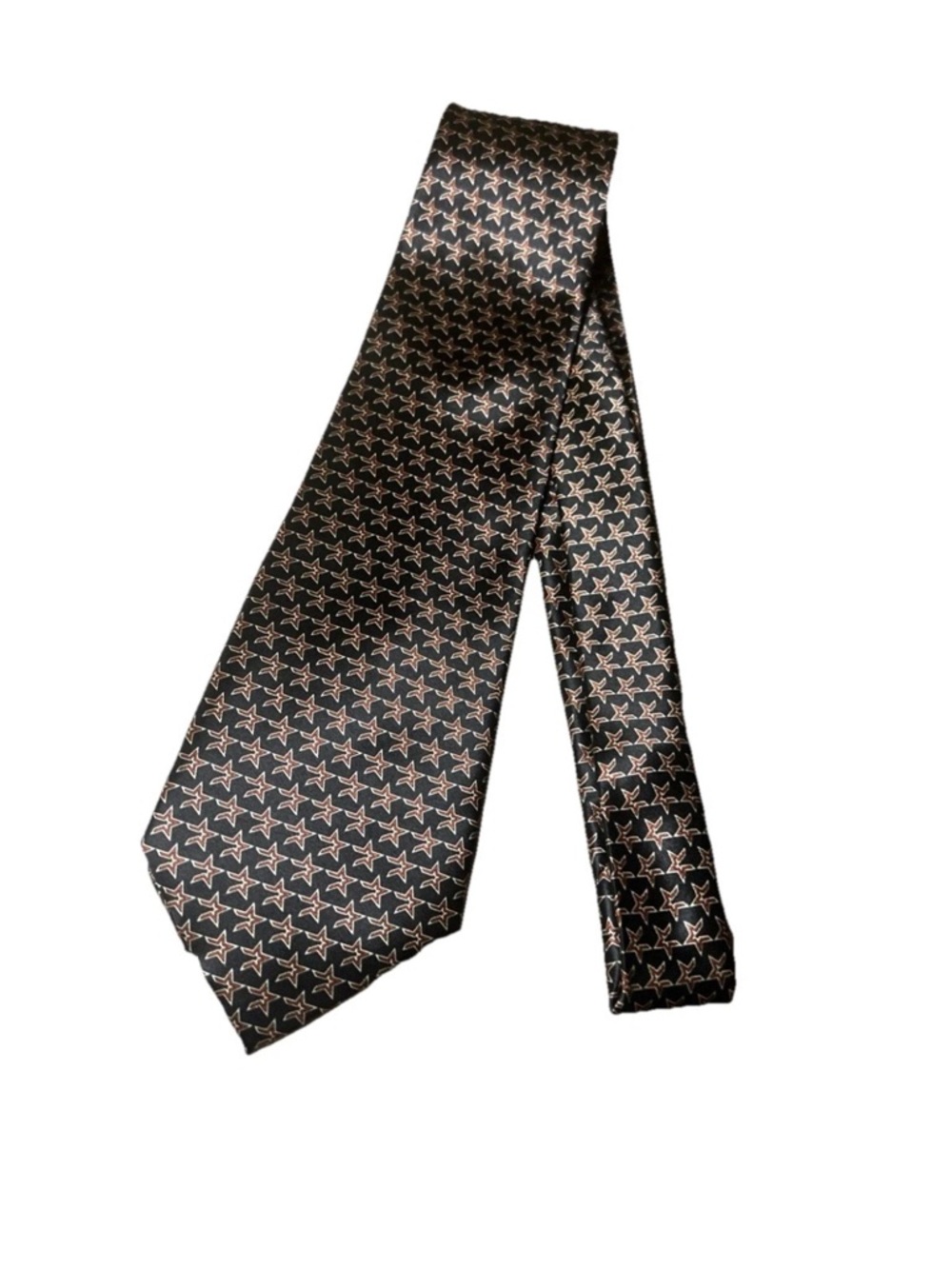 Houston Astros Baseball‎ Men's Tie Red Black Broken Star Allover 4 X 58